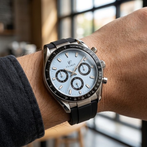 Men watch ice blue dial - men's,