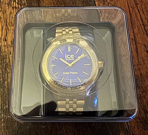 Ice steel solar gold - gold, blue